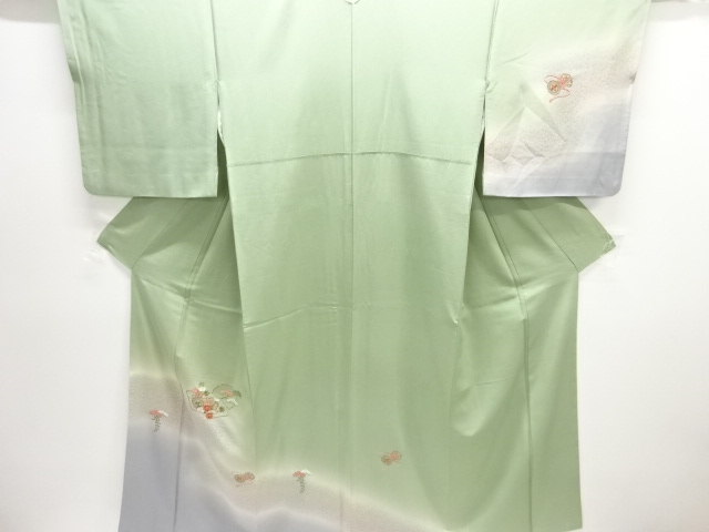 JAPANESE KIMONO / HOMONGI / EMBROIDERY / JIGAMI PATTERN